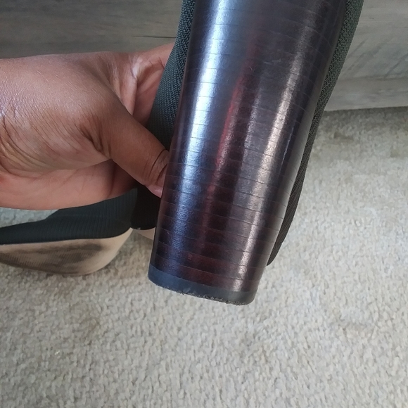 Women 9.5 Sock boot heel LIKE NEW! - Picture 4 of 6